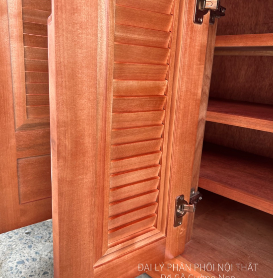 Tủ Giày Dép Gỗ Xoan Đào 4 Cánh Hiện Đại Giá Rẻ TD 014