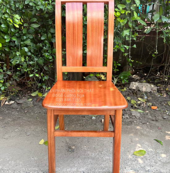 Bàn ăn gỗ Xoan Đào mặt liền 1m6 - 6 ghế BG 051