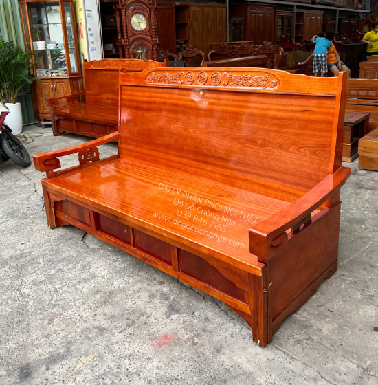 Trường kỷ gỗ xoan đào cao cấp 1m4x2m 