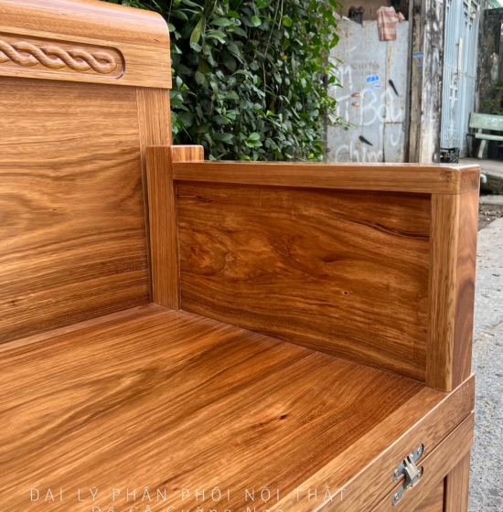 Giường Gấp Gỗ Hương Xám Thông Minh 2 Ngăn Kéo