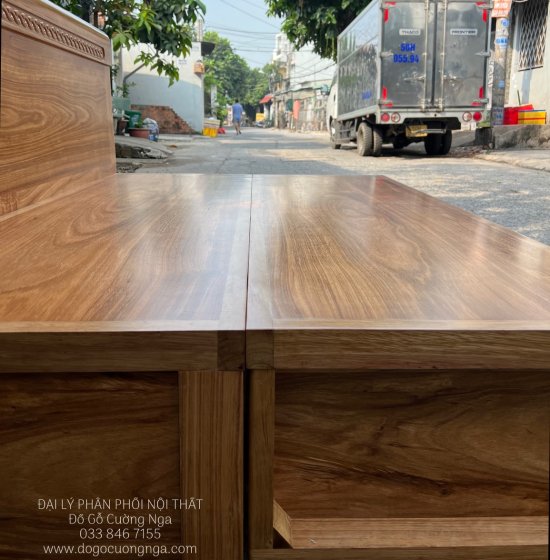 Giường Gấp Gỗ Hương Xám Thông Minh 2 Ngăn Kéo