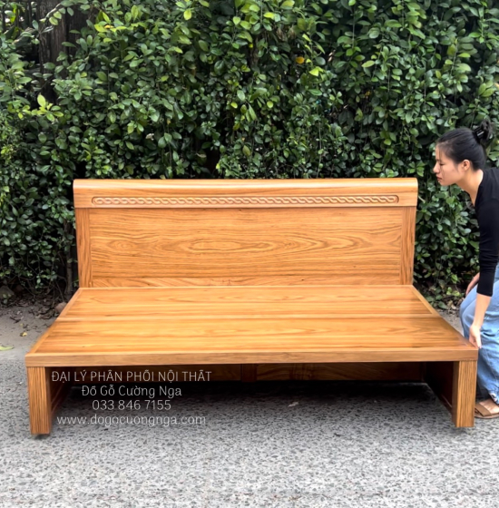 Giường Gấp Gỗ Hương Xám Thông Minh 2 Ngăn Kéo