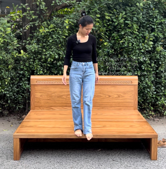 Giường Gấp Gỗ Hương Xám Thông Minh 2 Ngăn Kéo