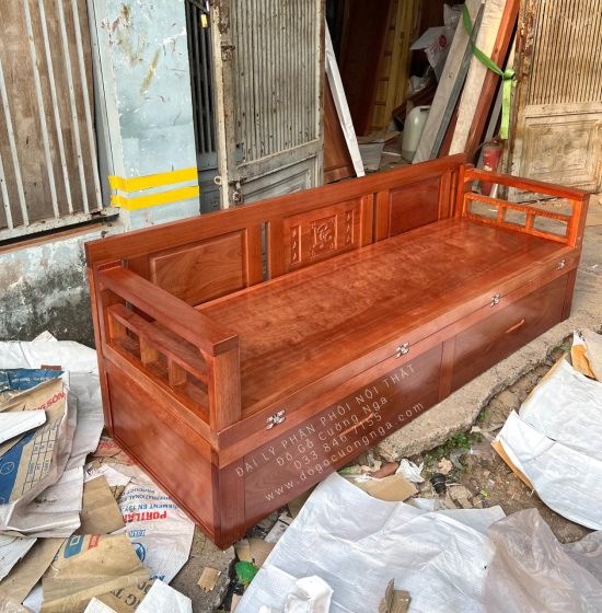 Giường Gấp Gỗ Xoan Đào 2 Ngăn Kéo Cao Cấp Đủ Cỡ 
