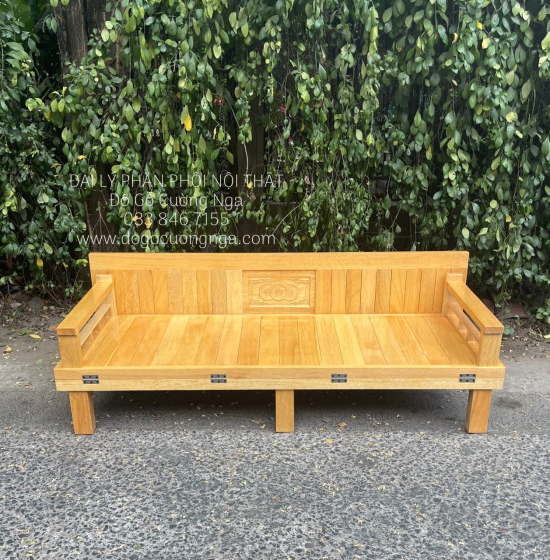 Giường gấp gỗ sồi màu tự nhiên 