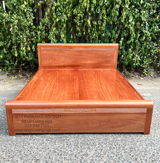 Giường gỗ xoan đào phản liền cao cấp 