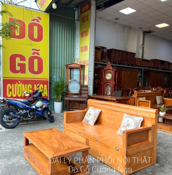 Giường Gấp Thông Minh Gỗ Gõ Đỏ 2 Ngăn Kéo Kết Hợp Bàn Sofa 