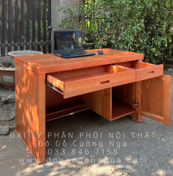 Bàn Ghế Làm Việc Gỗ Xoan Đào Giá Rẻ Thiết Kế Đẹp Mắt 