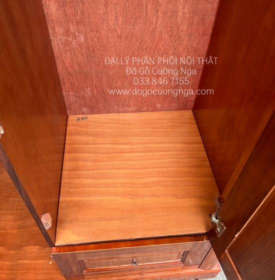 Tủ quần áo gỗ xoan đào 2 cánh - 1m2 giá rẻ 