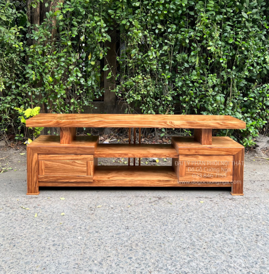 Kệ Tivi Gỗ Hương Xám Hiện Đại Mẫu Nhật Giá Rẻ KG 020
