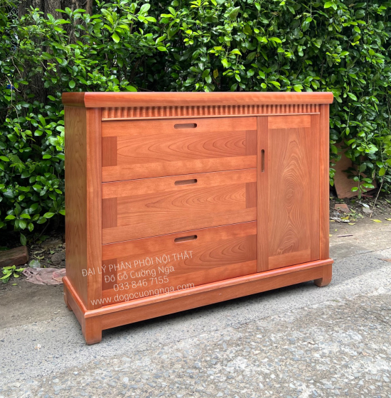 Tủ quần áo em bé gỗ xoan đào 1m ( tủ quần áo em bé )