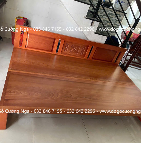 Giường Gấp Gỗ Xoan Đào 2 Ngăn Kéo Cao Cấp Đủ Cỡ 