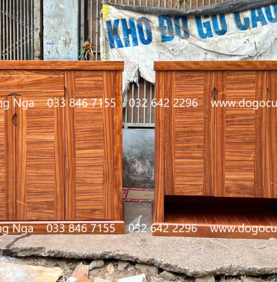 Tủ Giày Dép Gỗ Cẩm Vân 3 Cánh Thiết Kế Để Dép Đi Hằng Ngày 