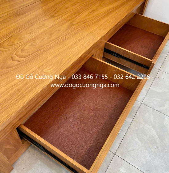 Bộ Combo Phòng Ngủ Gỗ Gõ Đỏ Thiết Kế Tinh Tế Hiện Đại 
