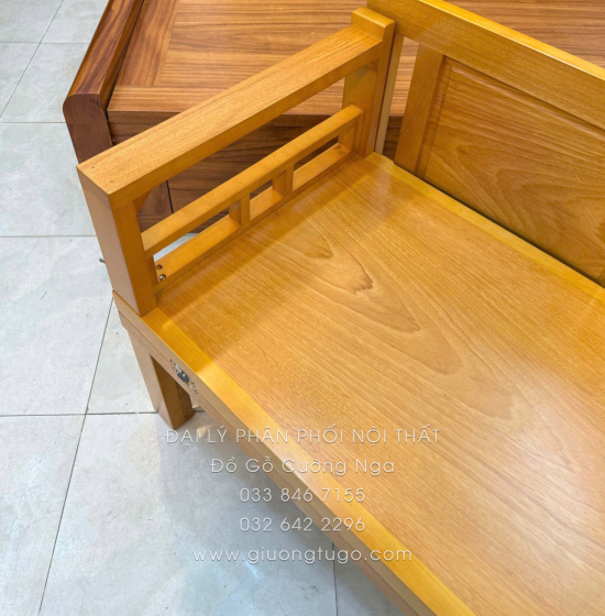 Giường Gấp Gỗ Gõ Đỏ Chân Cao Phù Hợp Người Lớn Tuổi, Mẹ Bầu